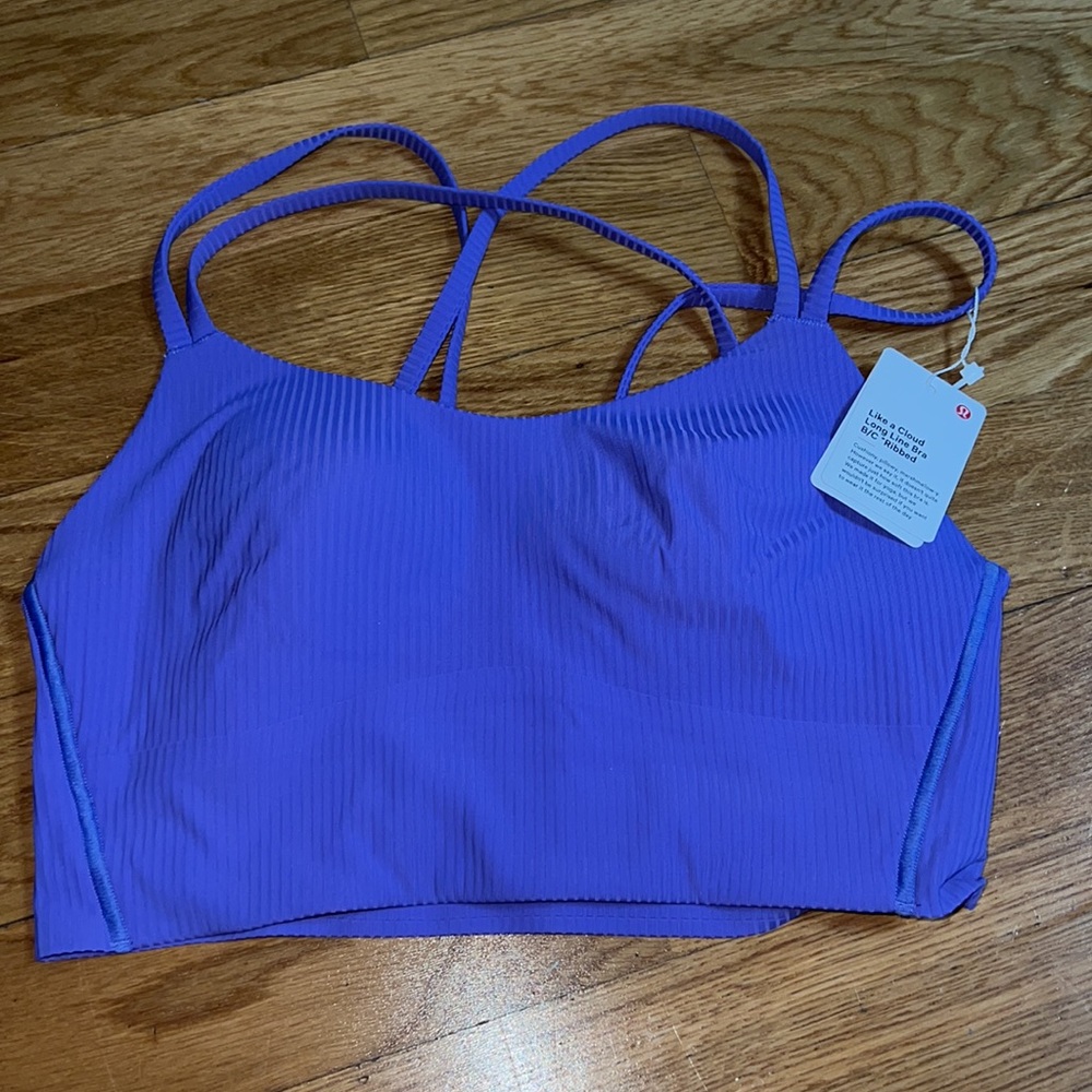 Like a cloud longline bra B/C ribbed lulu lemon